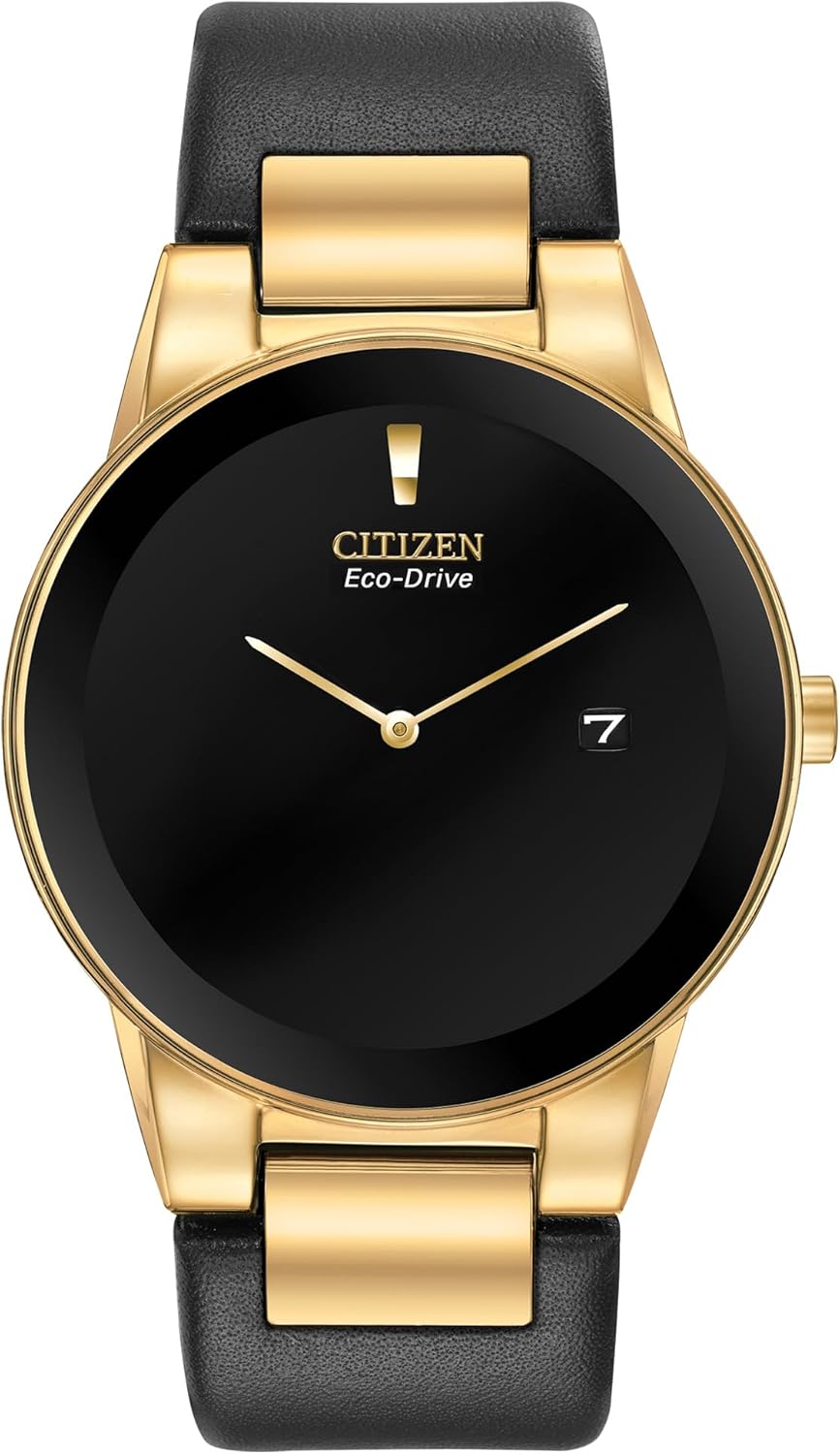 Axiom Classic Solar Leather Watch